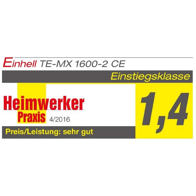Einhell TE-MX 1600-2 CE - mortero - pintura - polvo - negro - rojo - M14 - ergonómico - 750 RPM - 1600 W