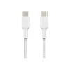 Belkin BOOST CHARGE - cable USB - USB-C de 24 pines (macho) a USB-C de 24 pines (macho) - USB 2.0 - 2 m - blanco