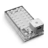 Distroplate ek water blocks EK-QuantumX Loophole D5 PWM plata — placa distribuidora para bomba D5, acabado plateado