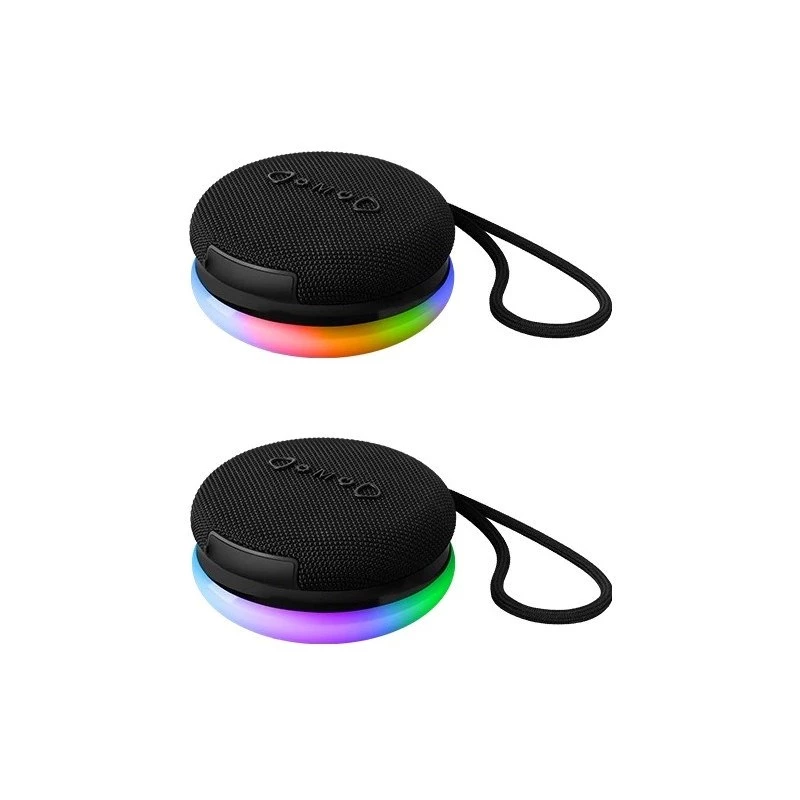 Altavoz Bluetooth portátil DEFENDER ENJOY 40 — 7 W RMS, Bluetooth 5.3, iluminación LED, batería LiPo, 9 h, negro
