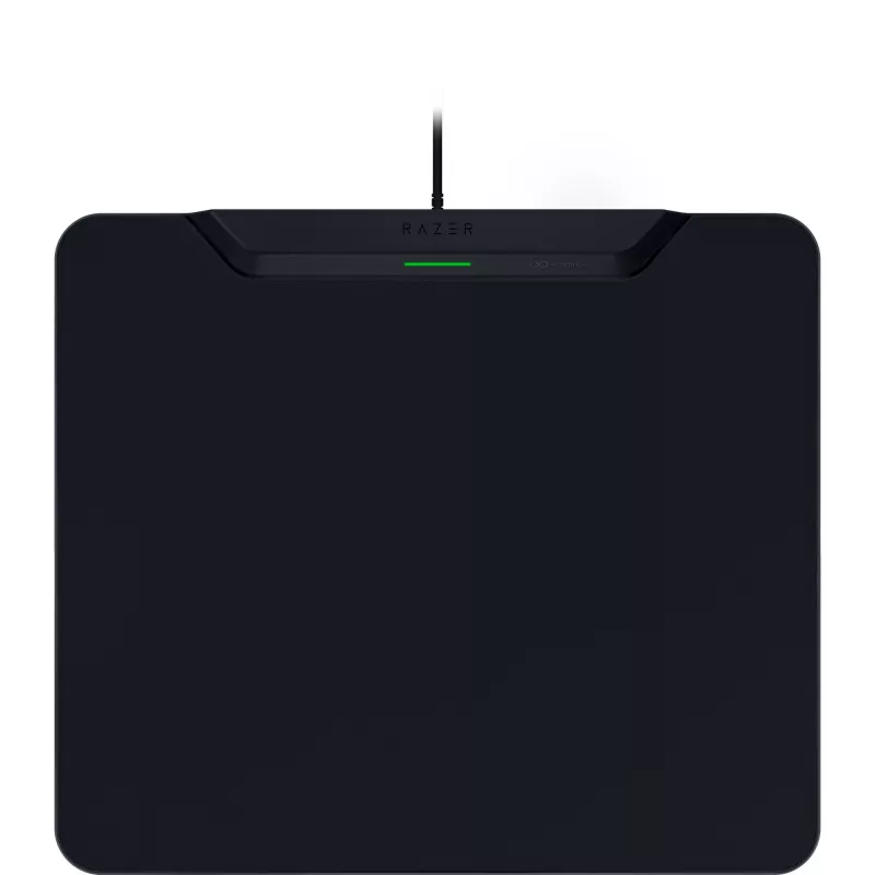 Razer | Alfombrilla de ratón gaming inalámbrica con base de carga, Hard Edition | HyperFlux V2 Wireless Charging System | Alfombrilla de ratón gaming | 360 x 311 mm | Negra