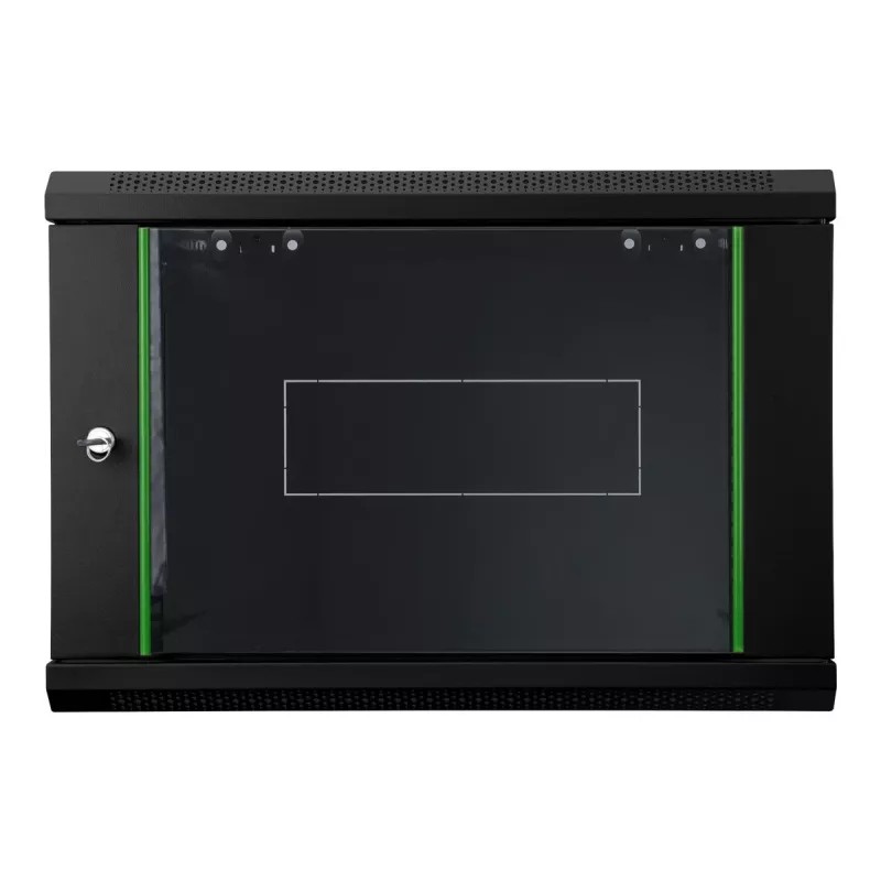 DIGITUS Dynamic Basic DN-19 16-U-EC-SW - armario - rack de red - apto para montaje en pared - negro, RAL 9005 - 12U - 48.3 cm (19)