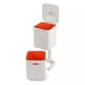 Cubo de basura Joseph Joseph Totem 60 L gris piedra