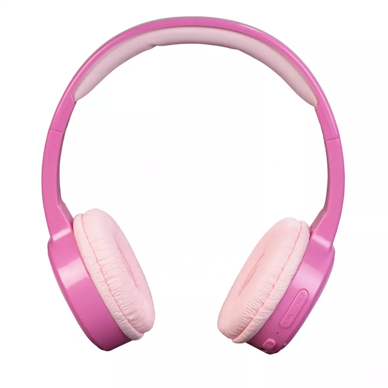 Denver BTH-106P auriculares de diadema para niños, con cable e inalámbricos (Bluetooth), rosa