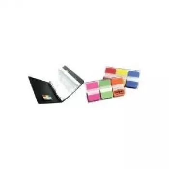 3M Post-It Marcadores adhesivos - 1 bloque - Rojo - Amarillo - Azul - 22 tiras/color - 66/dispensador - Azul - Rojo - Amarillo - 25,4 mm - 38 mm - 22 hojas