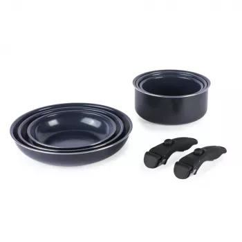 Juego de ollas Russell Hobbs RH03321EU7 — 8 piezas, antiadherente, apto para lavavajillas