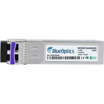 Transceptor SFP de fibra óptica BlueOptics 100-01792-BO, 1250 Mbit/s, plateado, MTBF 1.000.000 h