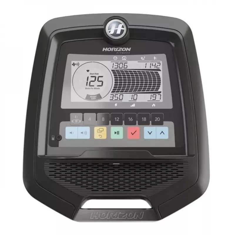 Máquina elíptica Horizon Fitness Andes 5.1 — 20 niveles de resistencia, 12 programas, 50,8 cm de zancada, 136 kg de peso máximo de usuario