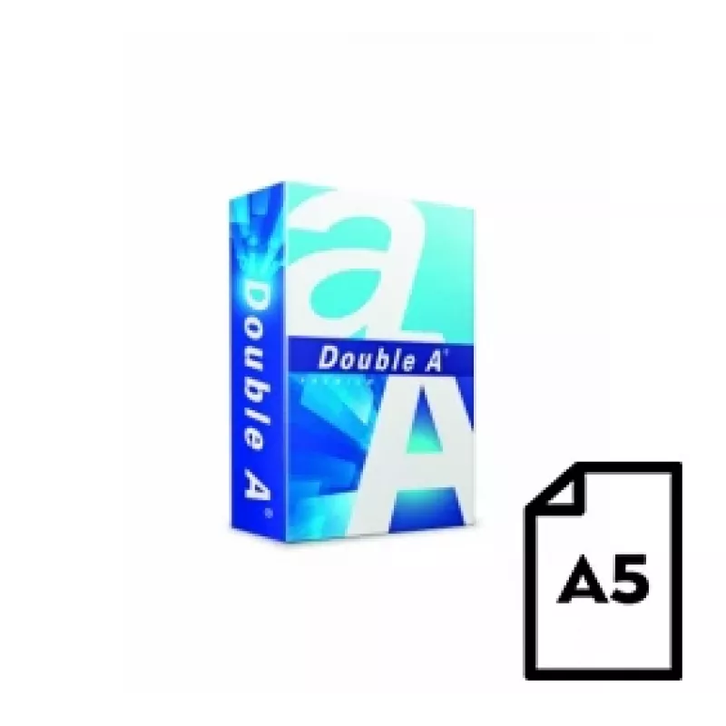 Papel Double A (categoría A), A5, 80 g, 500 hojas