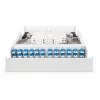 Caja de pared de fibra óptica DIGITUS DN-96843M-OS2, monomodo, premontada, 24×LC adaptador DX con pigtails, acero, gris, 320×54×280 mm