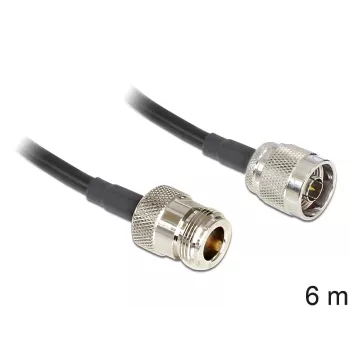 Cable coaxial LMR195 DeLOCK 88683 6 m negro