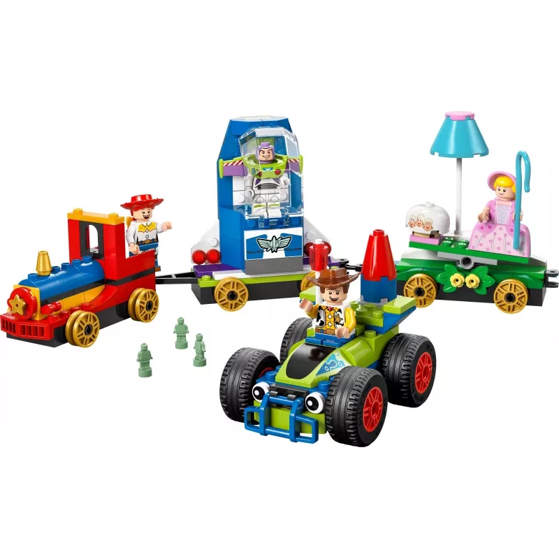 LEGO Disney Toy Story Tren de celebración y coche RC Set 43264 — 206 piezas, 4 minifiguras, edad 4+