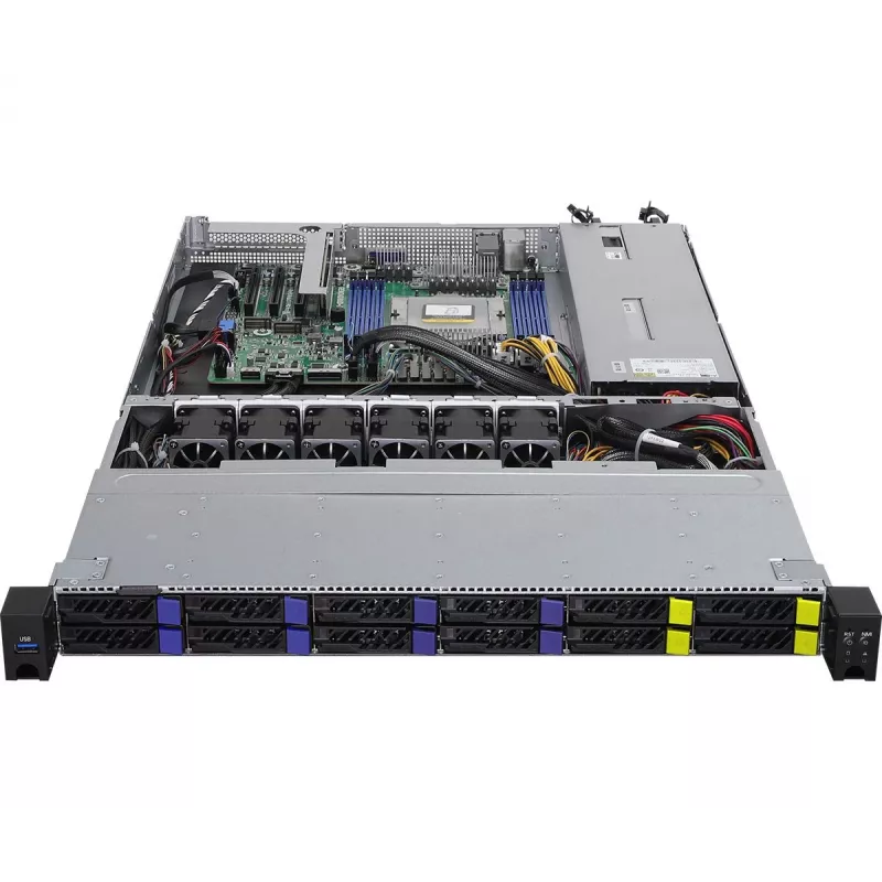 ASRock 1U8S4E-GENOA/2T Barebone servidor Socket SoC SP5 (LGA 6096) Rack (1U)