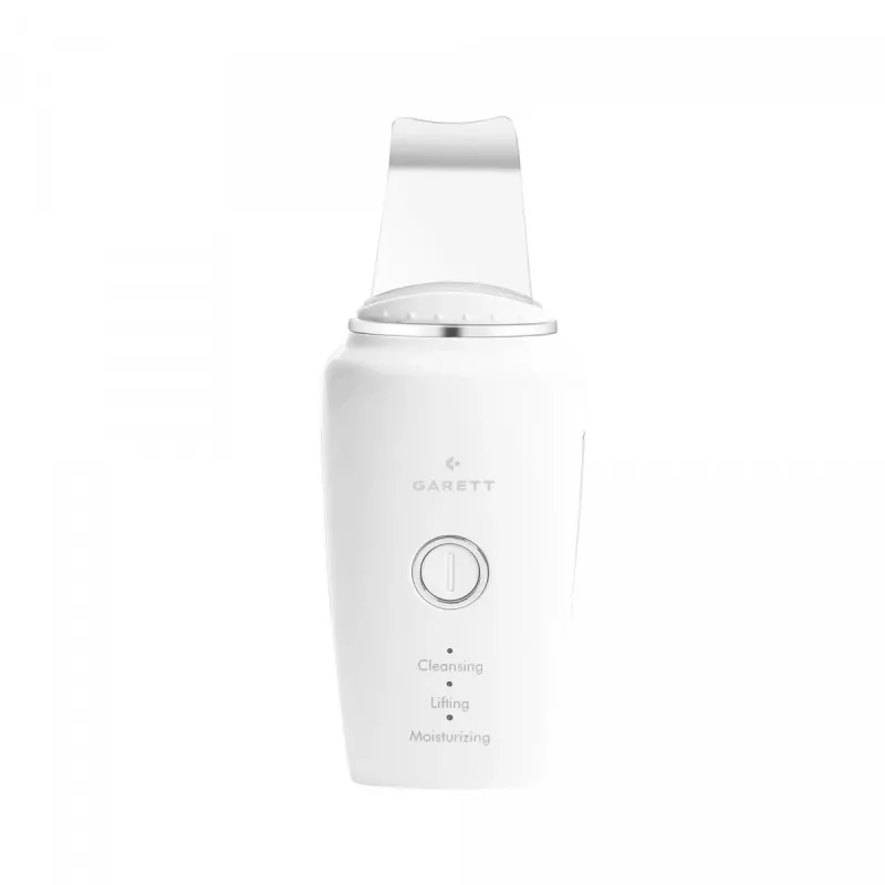 Aparato de exfoliación facial por ultrasonidos Garett Beauty Refresh Scrub, blanco