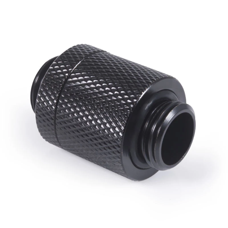 Alphacool ES D-Plug 20 mm de G1/4 macho a G1/4 macho, Deep Black