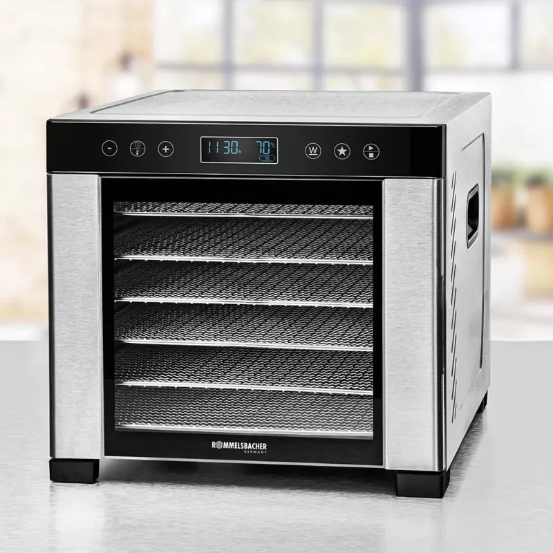 ROMMELSBACHER DA 950, negro, acero inoxidable, acero inoxidable, LCD, 99 h, 6000 cm², 380 x 394 mm