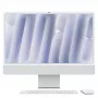 Apple iMac de 24 pulgadas con pantalla Retina 4.5K, cristal con textura nano: chip M4 con CPU de 10 núcleos y GPU de 10 núcleos, 256 GB SSD, 16 GB – Plata (MD3H4D/A)