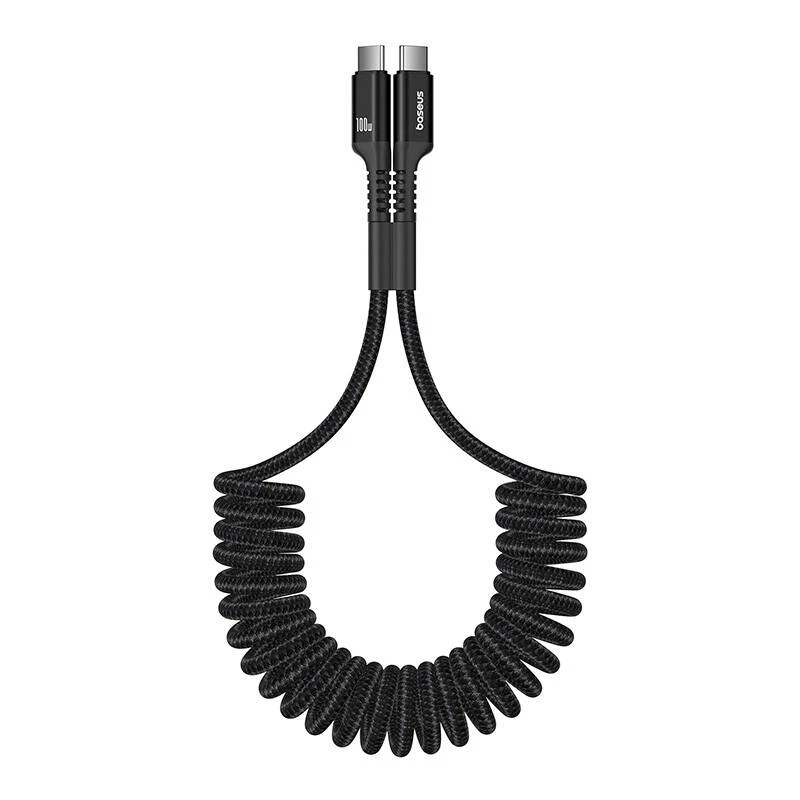 Cable de carga rápida USB-C a USB-C Baseus Fish-Eye 1 m 100 W negro