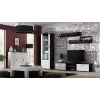 Aparador de salón Cama UNI negro/blanco brillante