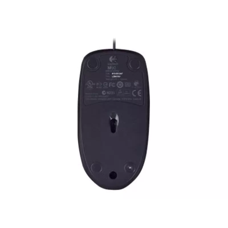 Logitech M90 ratón óptico de oficina con cable — 1000 DPI, ambidiestro, USB Type-A, negro