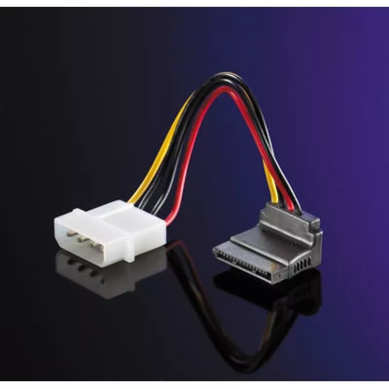 ROLINE Cable adaptador HDD / SATA de 4 polos, en ángulo (11.03.1061)