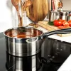Set de ollas Salter BW06746EU7 — acero inoxidable set de 5 piezas con tapas