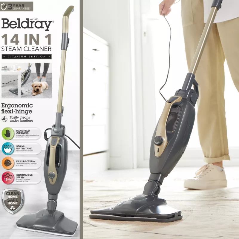 Beldray BEL01732TTVDE limpiador a vapor 14 en 1