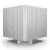 Caja cubo sin ventilador Streacom DB4 + fuente de alimentación Nano 120 W - plateado