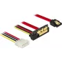 Cable SATA DeLOCK 85231 0,3 m SATA 7 pines + Molex 4 pines