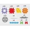 Mini bloques tipo waffle 140 piezas del constructor MARIOINEX 902363