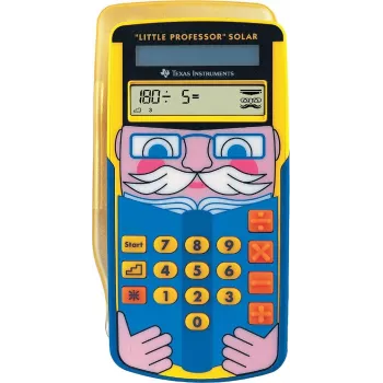Calculadora gráfica Texas Instruments Little Professor Solar formato de bolsillo 8 dígitos