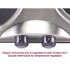 Beper 90.825 superficie de cocción de acero inoxidable, 2 zonas, control manual