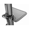 Soporte de TV de suelo Gembird TVS-70T-02 para pantallas de 37 inch-70 inch, máx. 70 kg, VESA 200x200-600x400, inclinable ±5°/-12°, altura ajustable, ruedas, gestión de cables