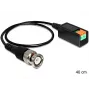 DeLOCK - Cable coaxial - BNC (M) - bloque de terminales de 2 polos - 40 cm (83181)