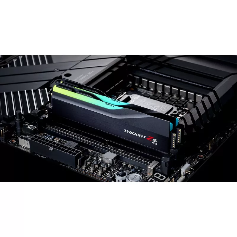 DIMM 32 GB DDR5-5600 (2x 16 GB) Dual-Kit, memoria RAM negra, F5-5600J3636C16GX2-TZ5RK, Trident Z5 RGB, INTEL XMP