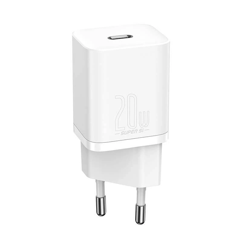 Baseus Super Si cargador rápido de pared para smartphone blanco