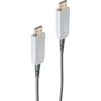 ShiverPeaks BS01-20055 BASIC-S cable HDMI óptico, HDMI A macho a HDMI A macho, contactos chapados en oro, 5 m