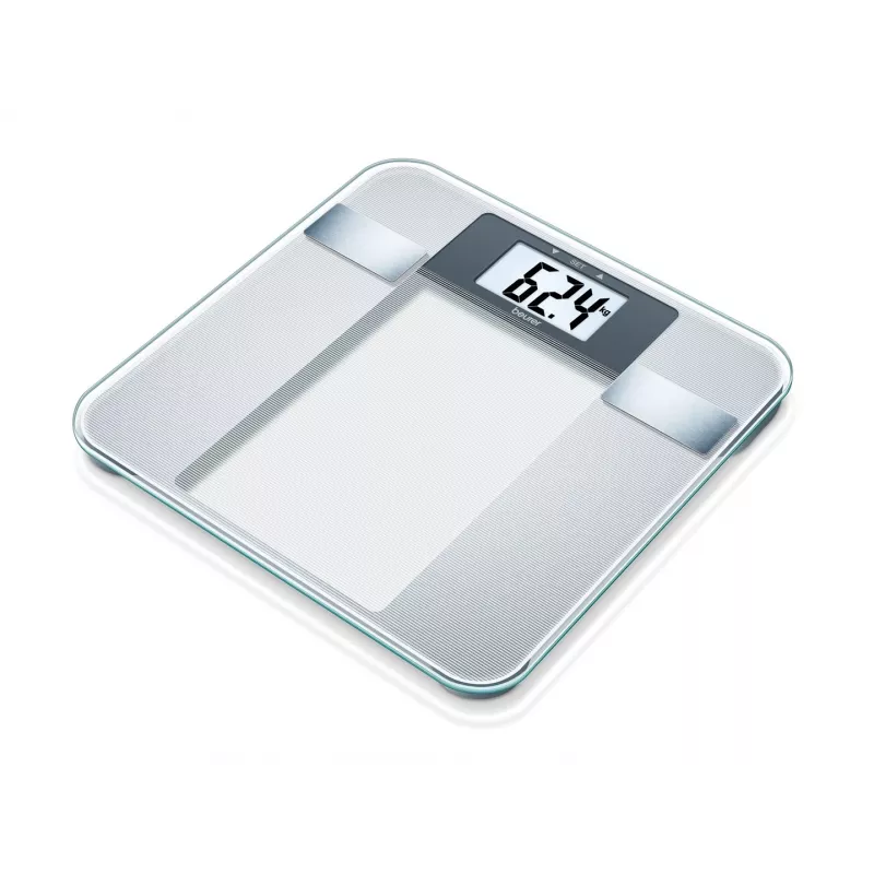 Báscula de baño electrónica Beurer BG 13 Square gris, transparente