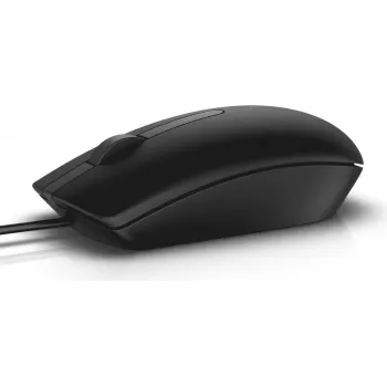 Dell MS116 - Ratón - óptico - 2 botones - con cable - USB - Negro - para Chromebook 11 3180, 13 3380, Latitude 34XX, 5285 2-in-1, Precision 35XX, 55XX, 75XX, 77XX (JD7XG)