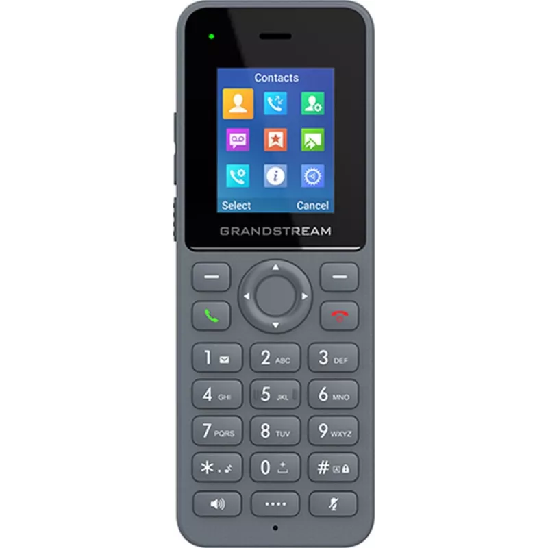 Grandstream DP725 terminal inalámbrico DECT HD, pantalla TFT en color de 1,8 pulgadas, 20 cuentas/líneas SIP, push-to-talk, gris