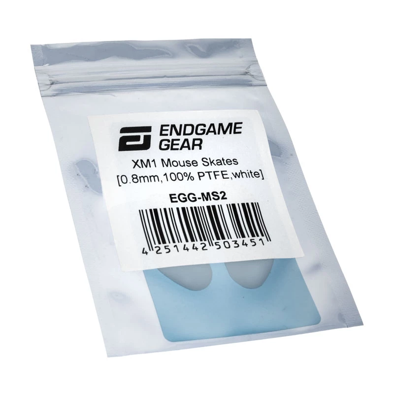 Patines para ratón Endgame Gear XM1, 100 % PTFE, blanco lechoso