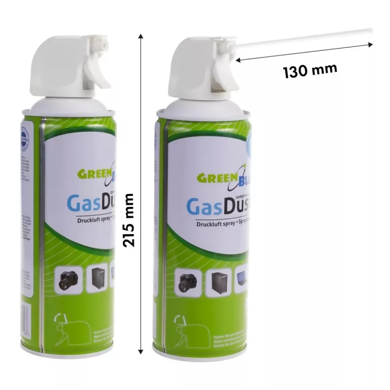 Aire comprimido GreenBlue GB400 400ml pulverizador de pistola - spray de pistola