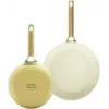 Set de sartenes GreenPan Padova Reserve – aluminio, amarillo, Ø20 cm y Ø26 cm (2 uds.)