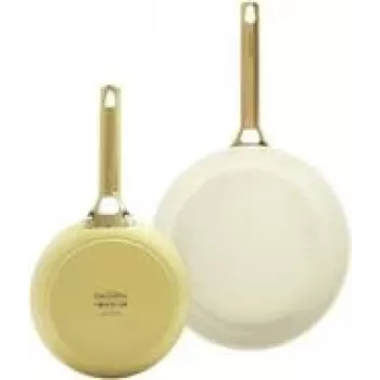 Set de sartenes GreenPan Padova Reserve – aluminio, amarillo, Ø20 cm y Ø26 cm (2 uds.)