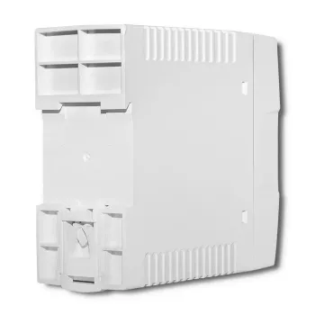 Qoltec Fuente de alimentación para carril DIN | 40W | 24V | 1.67A | Blanco | perfil bajo
