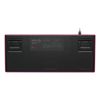 Teclado gaming Logitech G 920-013249 USB AZERTY francés rosa Tenkeyless
