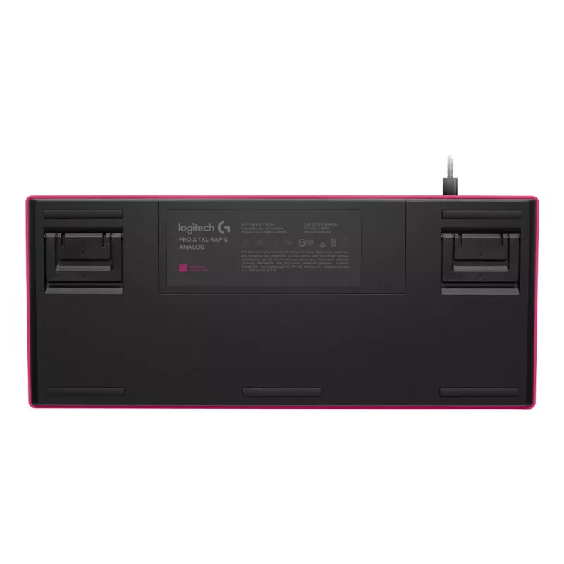 Teclado gaming Logitech G 920-013249 USB AZERTY francés rosa Tenkeyless