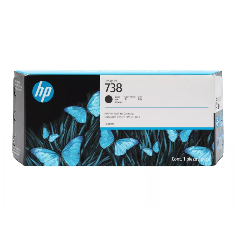 HP 738 300-ml Negro DesignJet cartucho de tinta