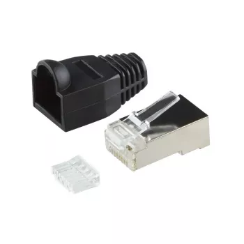 Conector de cable RJ45 LogiLink MP0022 negro transparente