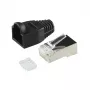 Conector de cable RJ45 LogiLink MP0022 negro transparente